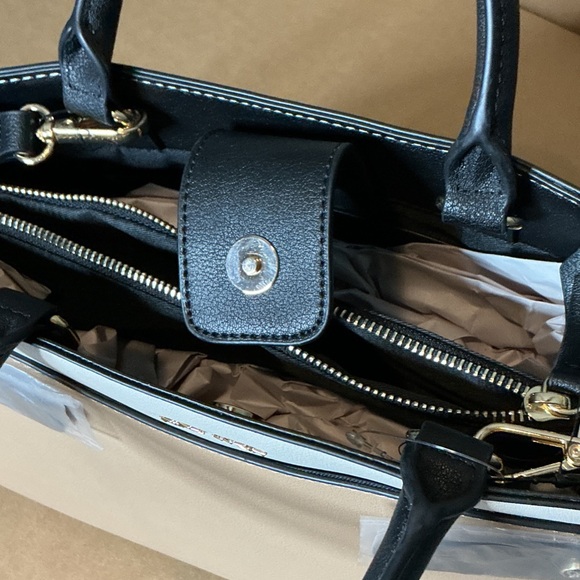Nine West Beige and Black Satchel - Picture 7 of 10